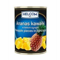Ananas kawałki w lekkim syropie Helcom 580 ml