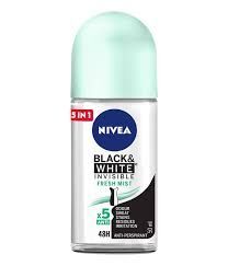 Antyperspirant damski w kulce Nivea Black&White Invisible Fresh 50 ml