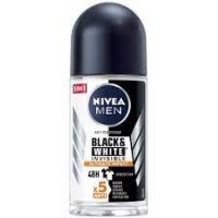 Antyperspirant męskii w kulce Nivea Black&White Invisible Ultimate Impact 50 ml