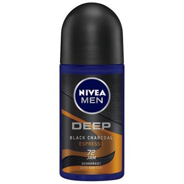 Antyperspirant roll-on Nivea Men Deep Black Carbon Espresso 50 ml