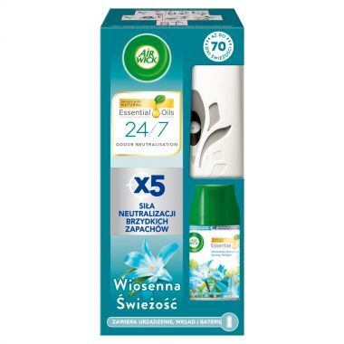 Automatyczny odświeżacz powietrza Air Wick + wkład Wiosenna Świeżość 250 ml