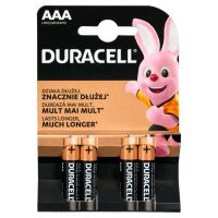 Bateria alkaliczna Duracell AAA LR3 1,5 V (4 sztuki)