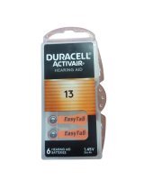 Bateria do aparatów słuchowych Duracell Activair 13 1.45V (6 sztuk)