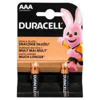 Baterie alkaliczna Duracell AAA LR03 1,5 V (2 sztuki)