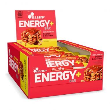 Baton energetyczny Olimp Energy+ Bar smak orzecha i karmelu 45 g (20 sztuk)