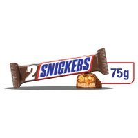 Baton Snickers z nadzieniem i orzeszkami ziemnymi w karmelu i czekoladzie 75 g (2 sztuki)