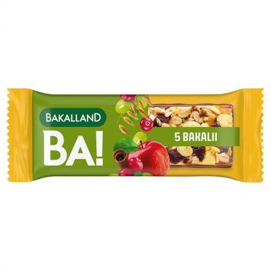 Baton zbożowy 5 bakalii Bakalland Ba! 40 g