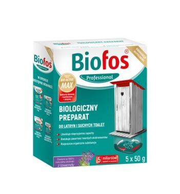 Biologiczny preparat do latryn i suchych toalet Biofos Professional 250 g (5x50g)