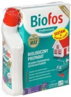 Biologiczny preparat do szamb i oczyszczalni ścieków Biofos Professional 1 kg + WC żel bio 500 ml