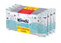 Chusteczki dla dzieci i niemowląt Cleanic Kindii pure water 99% (240 sztuk)