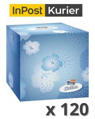 Chusteczki Foxy Cotton Ultra miękkie 3 warstwy (60 sztuk) x 120 opakowań
