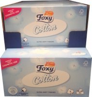 Chusteczki Foxy Cotton Ultra miękkie 3 warstwy (90 sztuk)