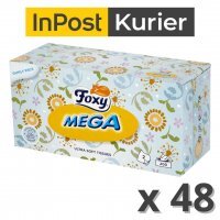 Chusteczki Foxy Mega Ultra miękkie 2 warstwy (200 sztuk) x 48 opakowań