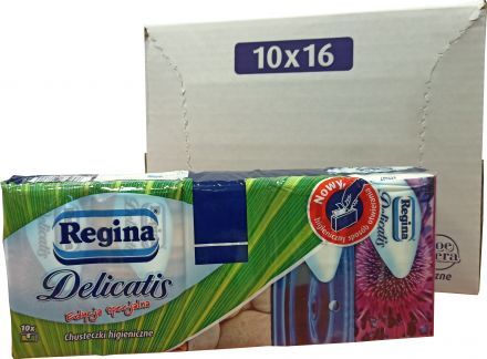 Chusteczki higieniczne Regina Delicatis (10x9 sztuk)
