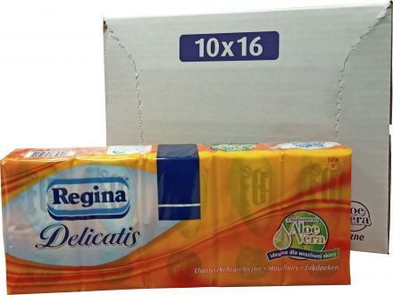 Chusteczki higieniczne Regina Delicatis Aloe Vera (10x9 sztuk)