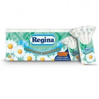 Chusteczki higieniczne Regina Rumiankowe (10x9 sztuk) czterowarstwowe
