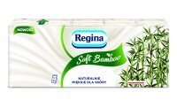 Chusteczki higieniczne Regina Soft Bamboo (10x9 sztuk) czterowarstwowe