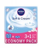 Chusteczki Nivea Baby Soft and Cream (4 x 63 sztuki)