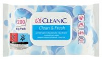 Chusteczki uniwersalne nawilżane Cleanic Clean&Fresh (200 sztuk)