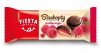 Ciastka biszkopty z galaretką o smaku malinowym Fiesta 135 g