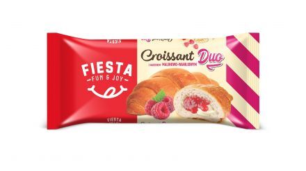 Croissant Duo z nadzieniem malinowo-waniliowym Fiesta 60 g