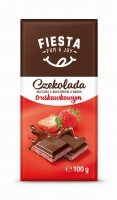 Czekolada mleczna z nadzieniem truskawkowym Fiesta 100 g
