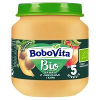 Deserek BoboVita Bio banan z jabłkami i kiwi po 5 miesiącu 125 g