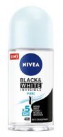 Dezodorant Nivea roll-on Black&White Invisible Pure 50 ml