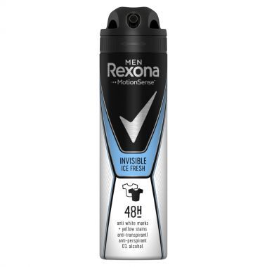 Dezodorant Rexona Men Invisible Ice Antyperspirant w aerozolu 150 ml