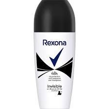 Dezodorant Roll-on Rexona Invisible Black&White 50 ml