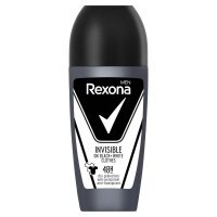 Dezodorant Roll-on Rexona Men Invisible Black White 50 ml
