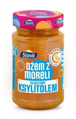 Dżem z moreli Stovit bez dodatku cukrów słodzony ksylitolem 250 g