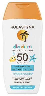 Emulsja do opalania dla dzieci Kolastyna SPF 50 150 ml