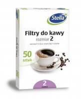 Filtry do kawy rozmiar 2 Stella (50 sztuk)