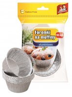 Foremki aluminiowe na muffiny Jan Niezbędny (10 sztuk)