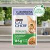 Karma dla kota Cat Chow Sterilised z jagnięciną i zieloną fasolką w sosie 85 g (26 sztuk)