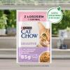 Karma dla kota Purina Cat Chow Sensitive z łososiem i cukinią w sosie 85 g (24 sztuki)