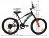 Rowerek dla chłopca 20" Tiger Bike z amortyzatorem czarno-turkusowo-szaro-pomarańczowy Sun Baby J03.022.1.1