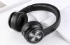 Słuchawki bezprzewodowe nauszne czarne Picun P26
