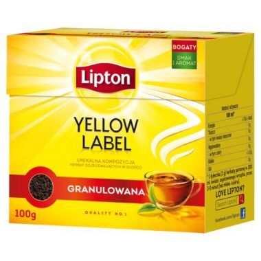 Herbata czarna Lipton Yellow Label granulowana 100 g