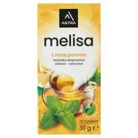 Herbata ekspresowa Astra Melisa z nutą pomelo (20 sztuk x 1,5g) 30 g