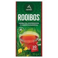 Herbata ekspresowa Astra Rooibos z czerwonokrzewu (20 sztuk x 1,5g) 30 g
