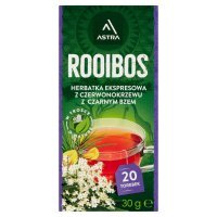 Herbata ekspresowa Astra Rooibos z czerwonokrzewu z czarnym bzem  (20 sztuk x 1,5g) 30 g