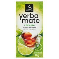 Herbata ekspresowa Astra Yerba mate z limonką (20 sztuk x 1,5g) 30 g