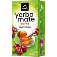 Herbata ekspresowa Astra Yerba mate z wiśnią (20 sztuk x 1,5g) 30 g