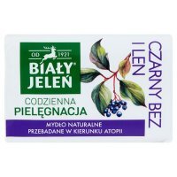 Mydło naturalne Biały Jeleń czarny bez i len 100 g