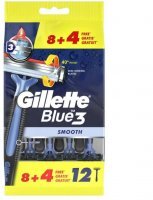 Jednorazowe maszynki do golenia Gillette Blue 3 Smooth 8+4