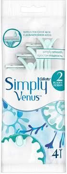 Jednorazowe maszynki do golenia Gillette Simply Venus 2 (4 sztuki)