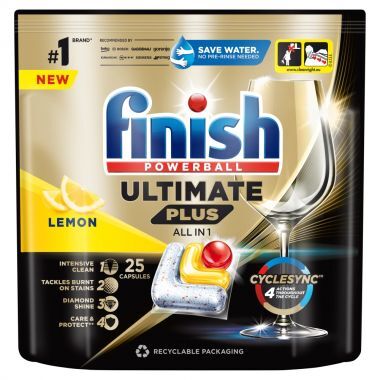 Kapsułki do mycia naczyń Finish Ultimate Plus Lemon 305 g (25 sztuk)