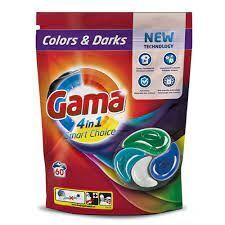 Kapsułki do prania Gama 4w1 Uniwersalne (60 sztuk)